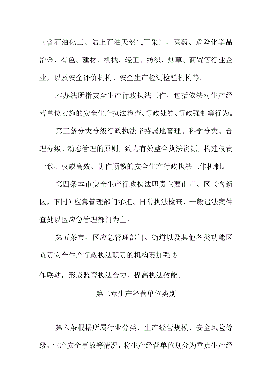 XX应急管理系统安全生产分类分级行政执法实施办法.docx_第2页