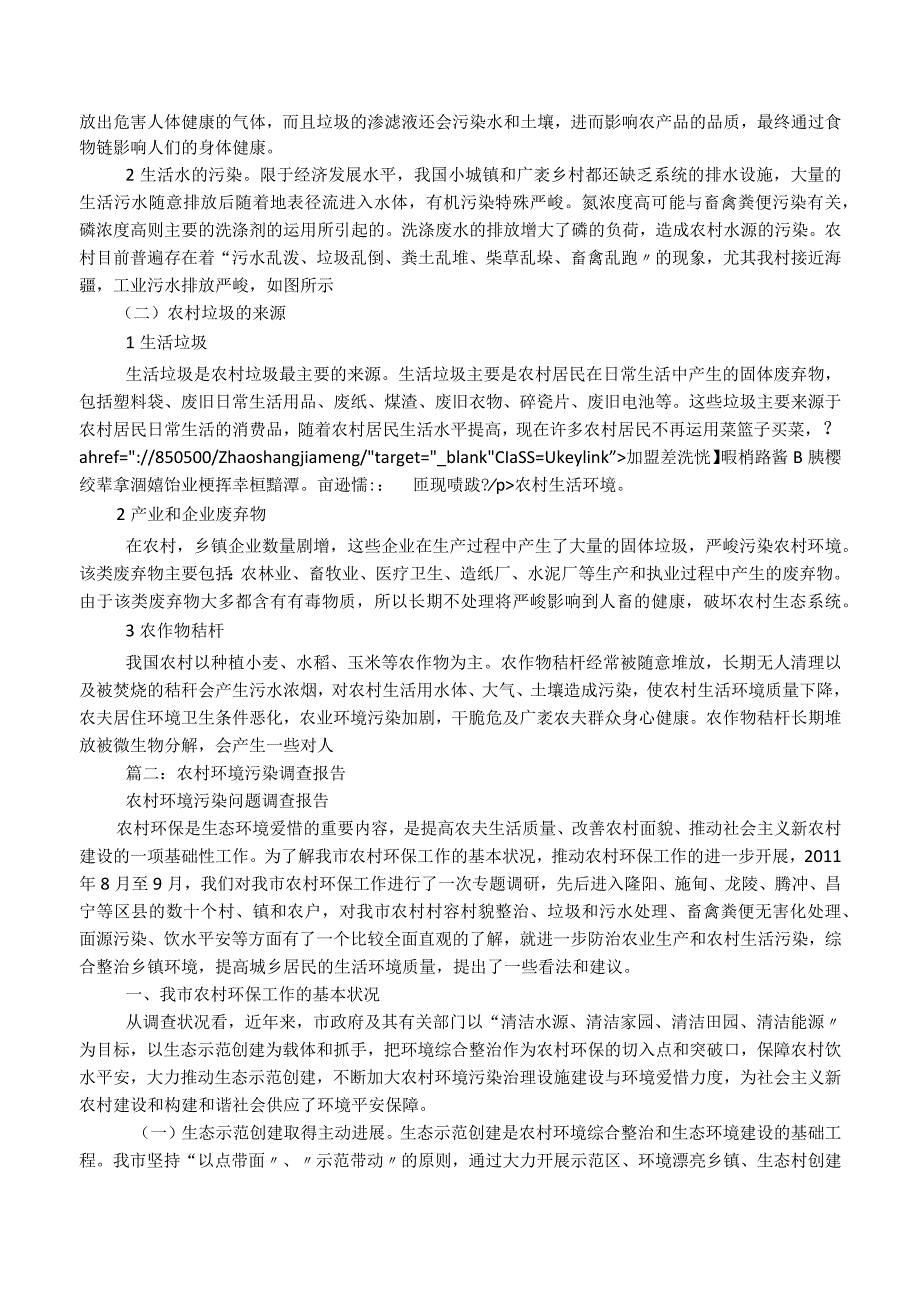 农村环境污染现状及建议-调研报告.docx_第2页