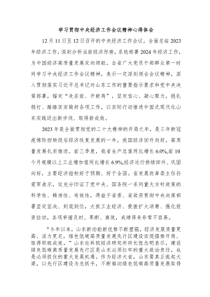 退休党员干部学习贯彻中央经济工作会议精神心得体会.docx