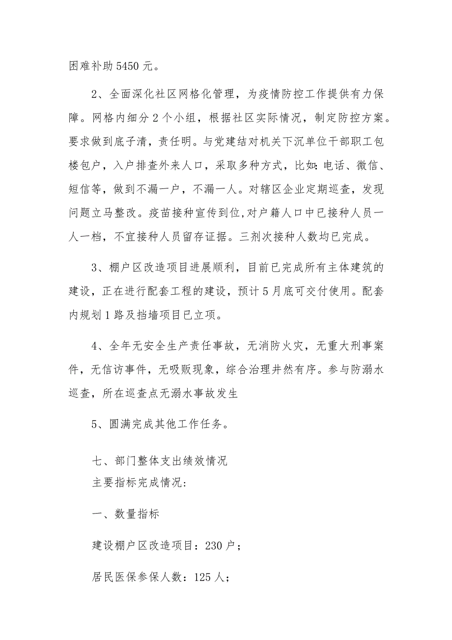 资兴市鲤鱼江镇人民政府精细化工厂社区管理服务中心部门整体支出绩效评价报告.docx_第3页