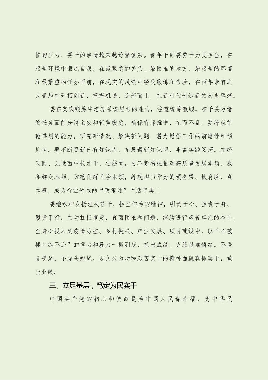 党课：青年要忠诚践行初心 实干担当使命（最新分享）.docx_第3页