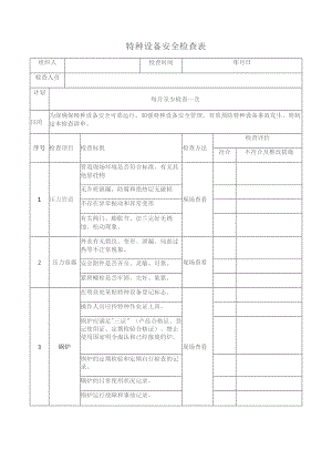 特种设备检查表范文.docx