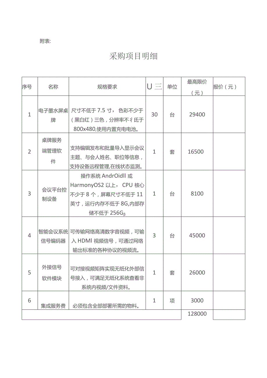 福建省生态环境信息中心无纸化会议系统升级.docx_第2页