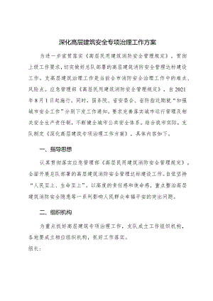 深化高层建筑安全专项治理工作方案.docx