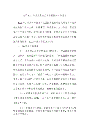 2023年度脱贫攻坚与乡村振兴工作总结.docx