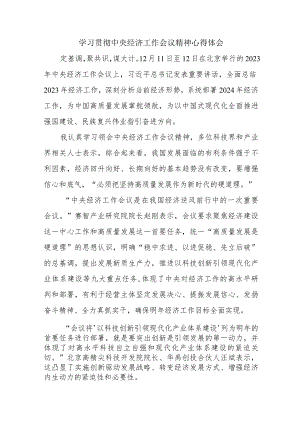 国企单位党员干部学习贯彻中央经济工作会议精神（合计3份）.docx