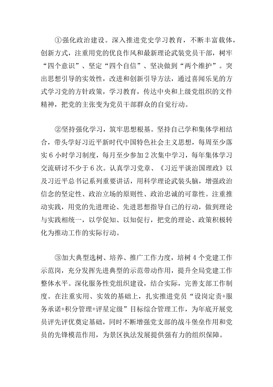 2023年度区行政综合执法局党支部书记抓党建工作存在问题整改工作方案.docx_第3页