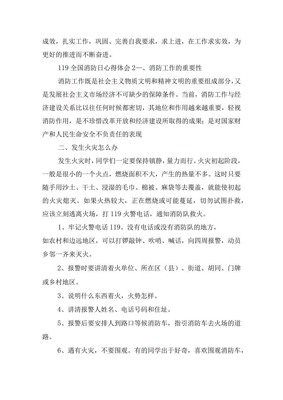 2023年119全国消防日心得体会五篇.docx_第3页