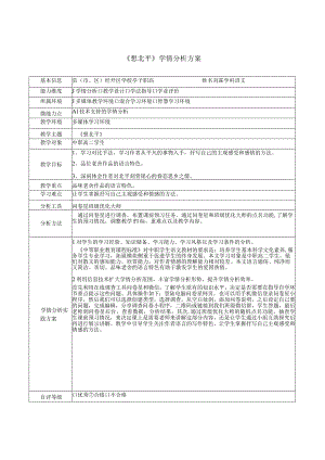 A1学情分析方案（刘霖）.docx