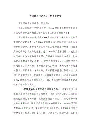 在巡察工作动员会上的表态发言 2.docx