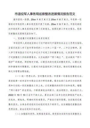 c整改进展情况报告局工作汇报总结察.docx