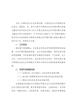 林业领域突出生态环境问题大排查大整治专项行动实施方案.docx