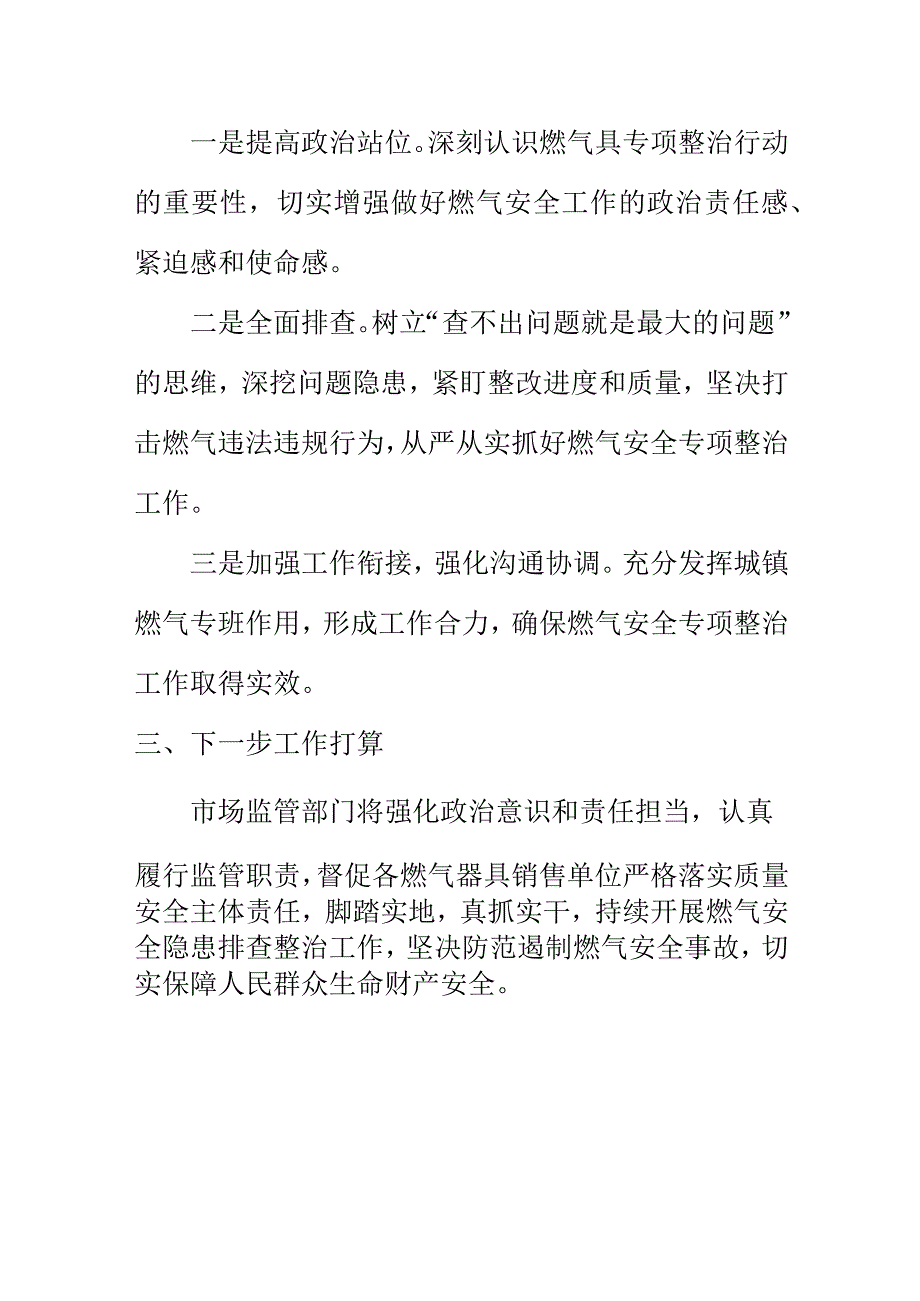 X市场监管部门开展市场监管领域燃气具及配件安全风险隐患排查治理督导检查工作总结.docx_第3页