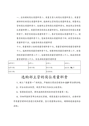 新GSP岗位职责(整套)2014分析.docx