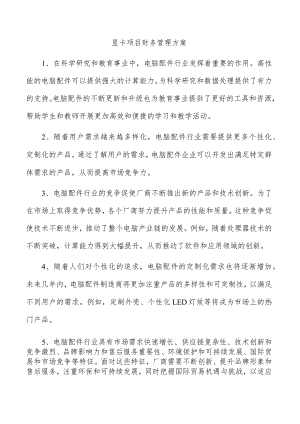 显卡项目财务管理方案.docx