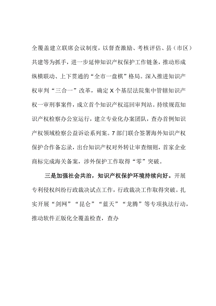 X市开展知识产权保护工作新亮点新措施总结.docx_第2页