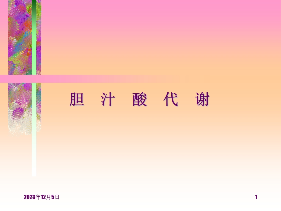 胆汁酸代谢（精品PPT） .ppt_第1页