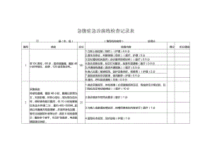 急腹症急诊演练检查记录表.docx