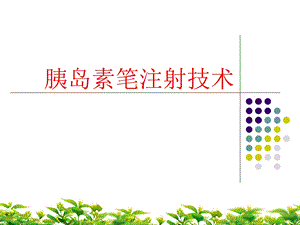 胰岛素注射技术.ppt