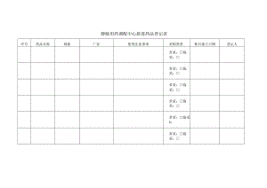 静脉用药调配中心相关记录表汇总.docx