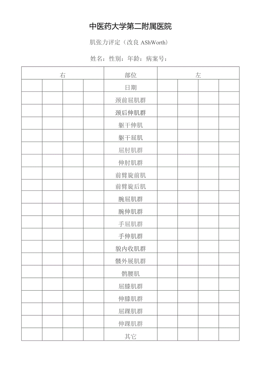 肌张力评定（改良Ashworth）.docx_第1页