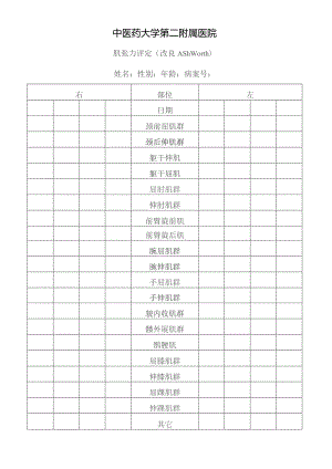 肌张力评定（改良Ashworth）.docx