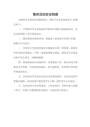 学校集体活动安全制度.docx