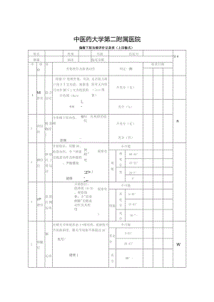 偏瘫下肢功能评价记录表（上田敏式）.docx