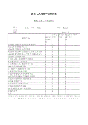 康复医学科ZUNG焦虑自我评价表.docx