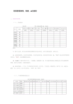 班级管理表格、制度、量化细则.docx