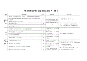 “责任制整体护理”质量检查记录表.docx