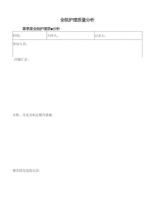 全院护理质量分析（模板）.docx