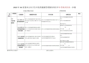 半年乡镇中医药服务项目评价表.docx