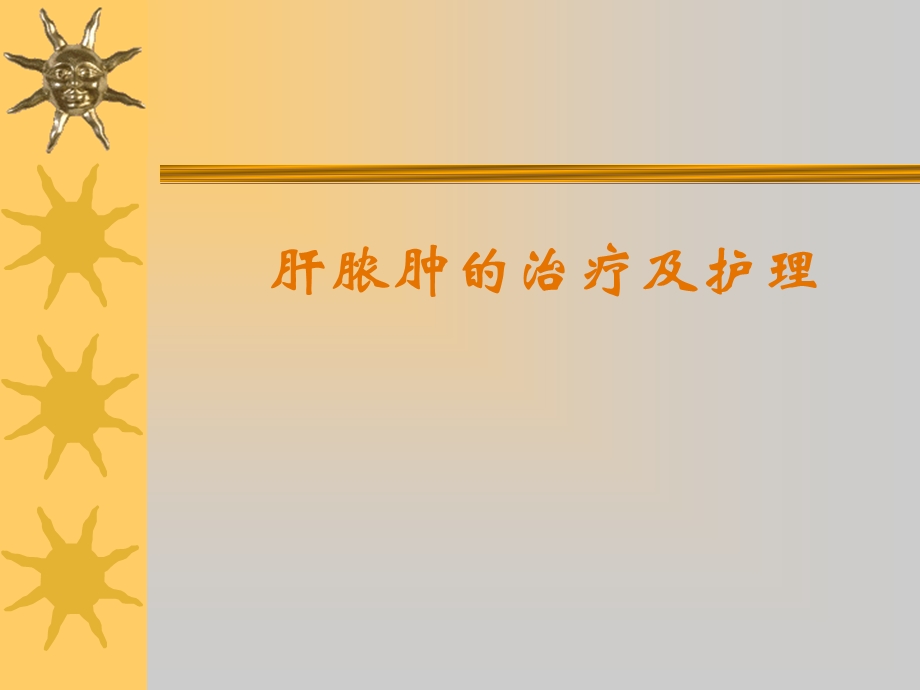 肝脓肿的治疗及护理.ppt_第1页