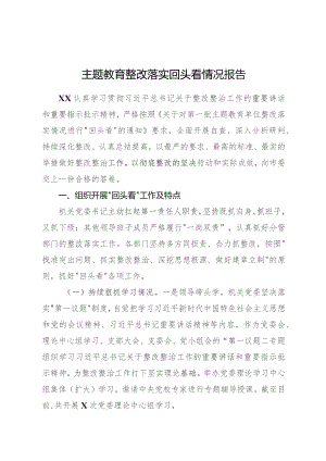 主题教育整改落实回头看工作报告（2300字总结）.docx