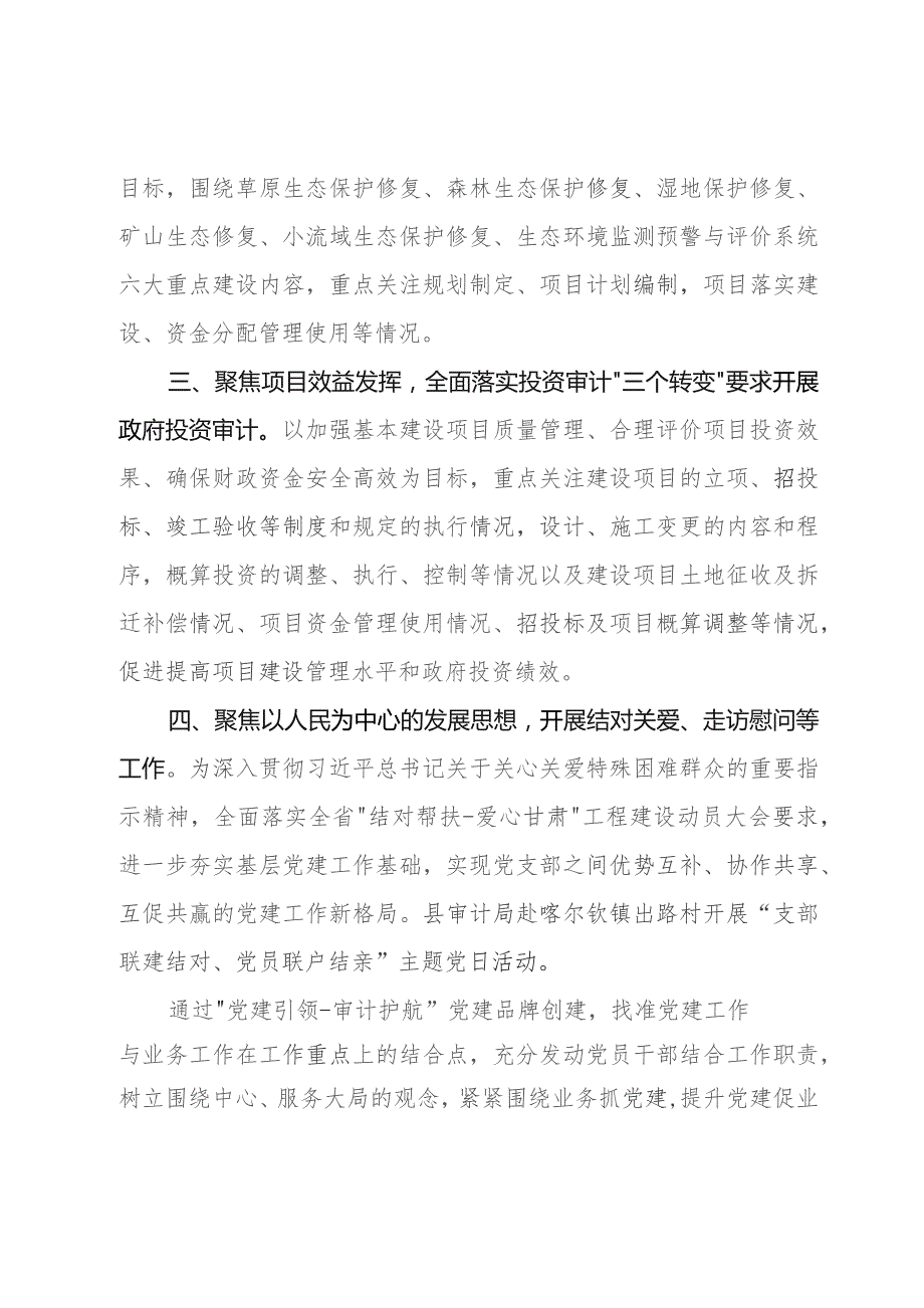 审计局机关党建典型案例材料：“党建引领·审计护航”推进党建工作和审计工作深度融合.docx_第2页