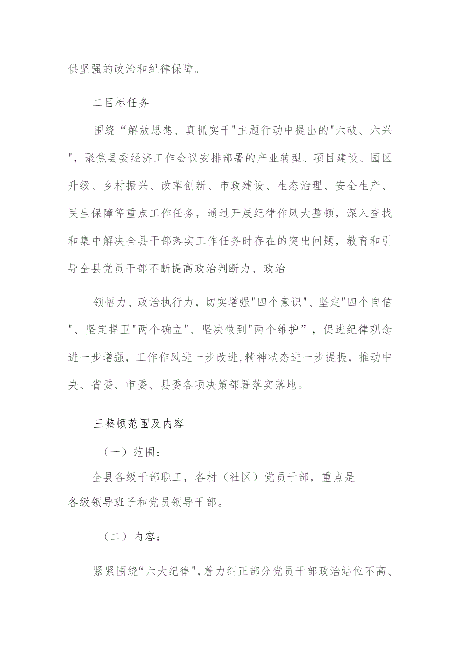 开展“解放思想、真抓实干”主题行动纪律作风大整顿实施方案.docx_第2页