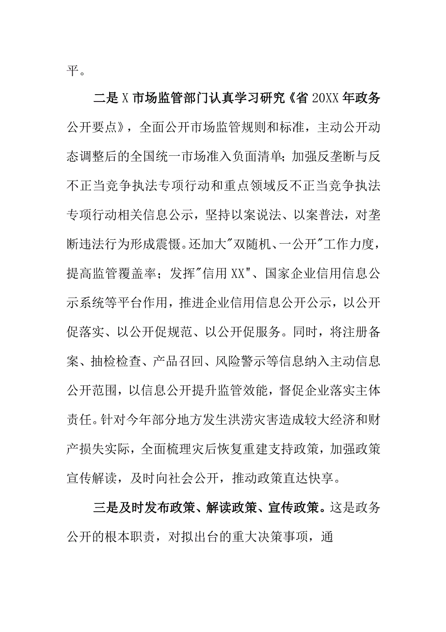 X市场监管部门推动政务公开工作亮点总结.docx_第2页