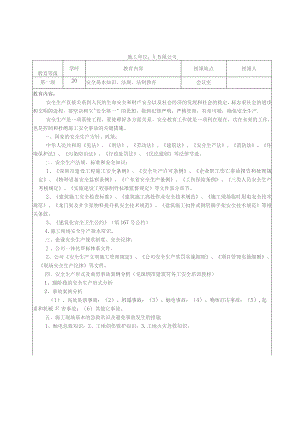 公司全套三级安全教育记录卡（表）.docx