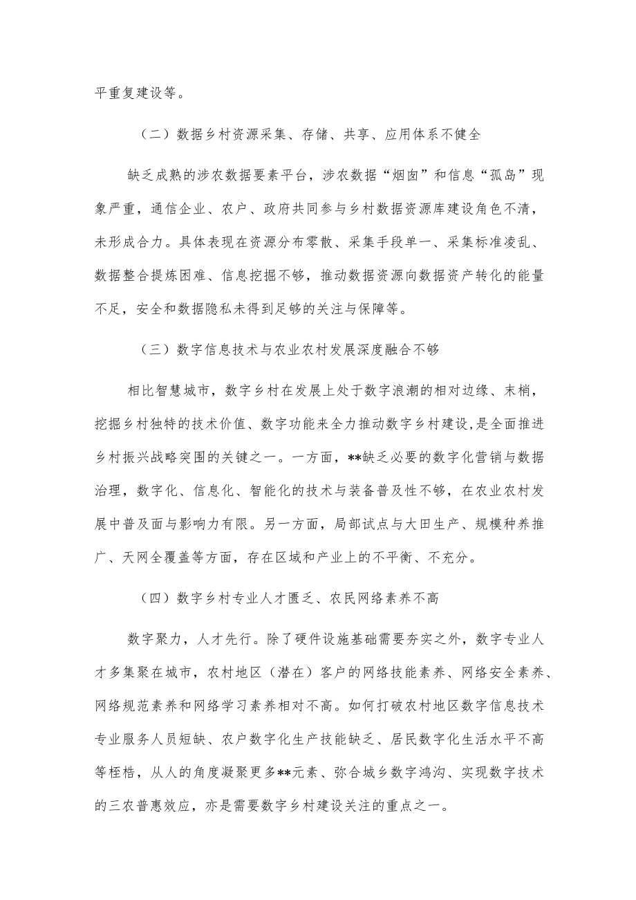 关于数字乡村建设存在的问题与对策建议.docx_第3页