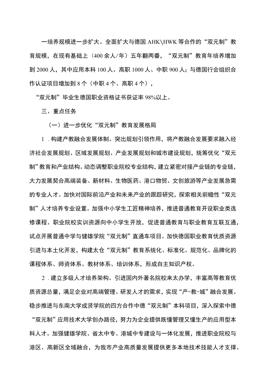 太仓市关于深化产教融合加快“双元制”教育发展的实施意见（2018年）.docx_第3页