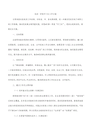 民政一季度开门红工作方案.docx