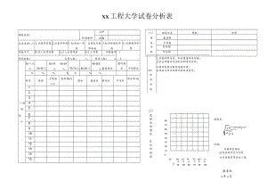 xx工程大学试卷分析表.docx