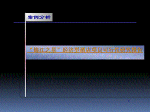 可行性研究案例分析.ppt