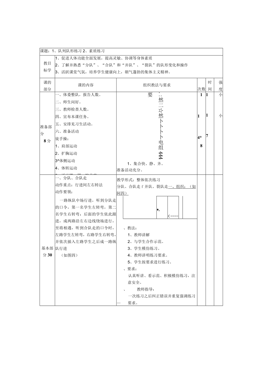 七年级下学期体育与健康全套教案.docx_第1页