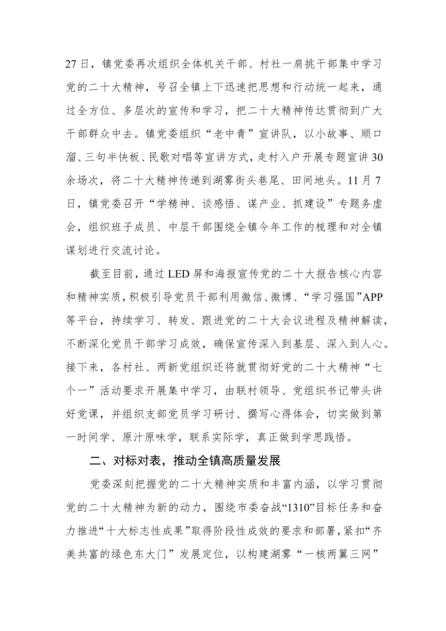 关于学习宣传贯彻党的二十大精神情况的报告集合三篇.docx_第2页