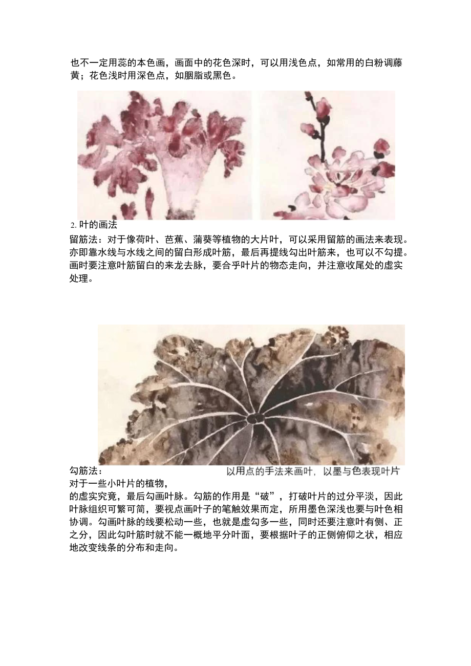 国画技法：没骨花鸟技法.docx_第2页