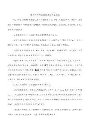 精神文明建设经验典型做法亮点.docx