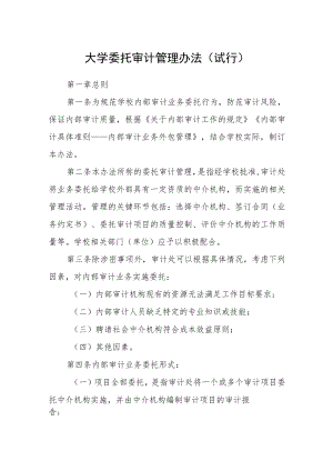 大学委托审计管理办法（试行）.docx