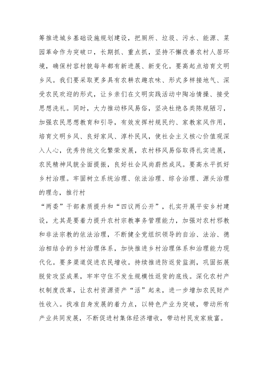 乡镇党委书记学习党的二十大心得体会通用版(三篇).docx_第3页